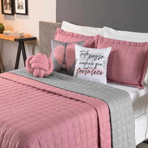 Cobre Leito para Casal e Queen - Kit 8 Peças