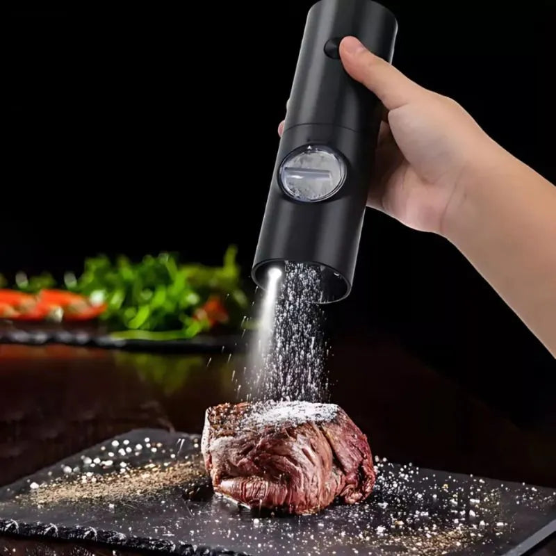 Moedor e Triturador de Temperos Elétrico para Sal e Pimenta