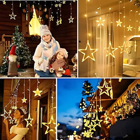 Pisca Pisca em Cascata de Estrela - 8 Funções