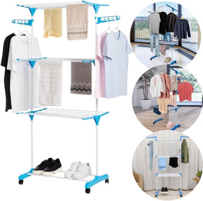 Varal de Chão Retrátil para Roupa - 3 Andares