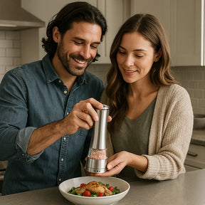 Moedor e Triturador de Pimenta e Sal