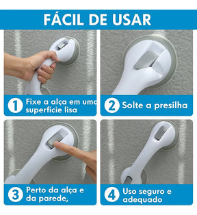 Barra de Apoio para Banheiro com Ventosa