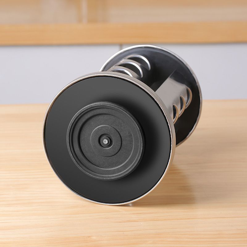 Porta Temperos e Condimentos Giratório em Inox - 12 Potes