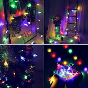 Varal de Luz em Led para Natal