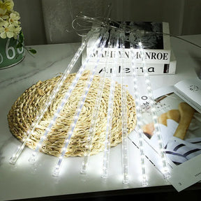 Pisca Pisca de Cascata em Meteoro para Natal - Kit 8 Tubos