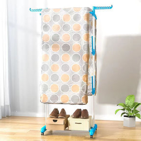 Varal de Chão Retrátil para Roupa - 3 Andares