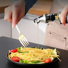 Galheteiro de Vidro com Aço Inox para Mesa