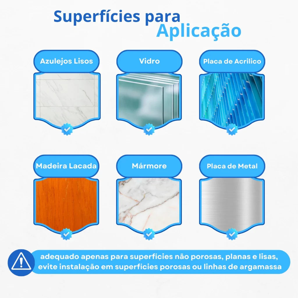 Barra de Apoio para Banheiro com Ventosa