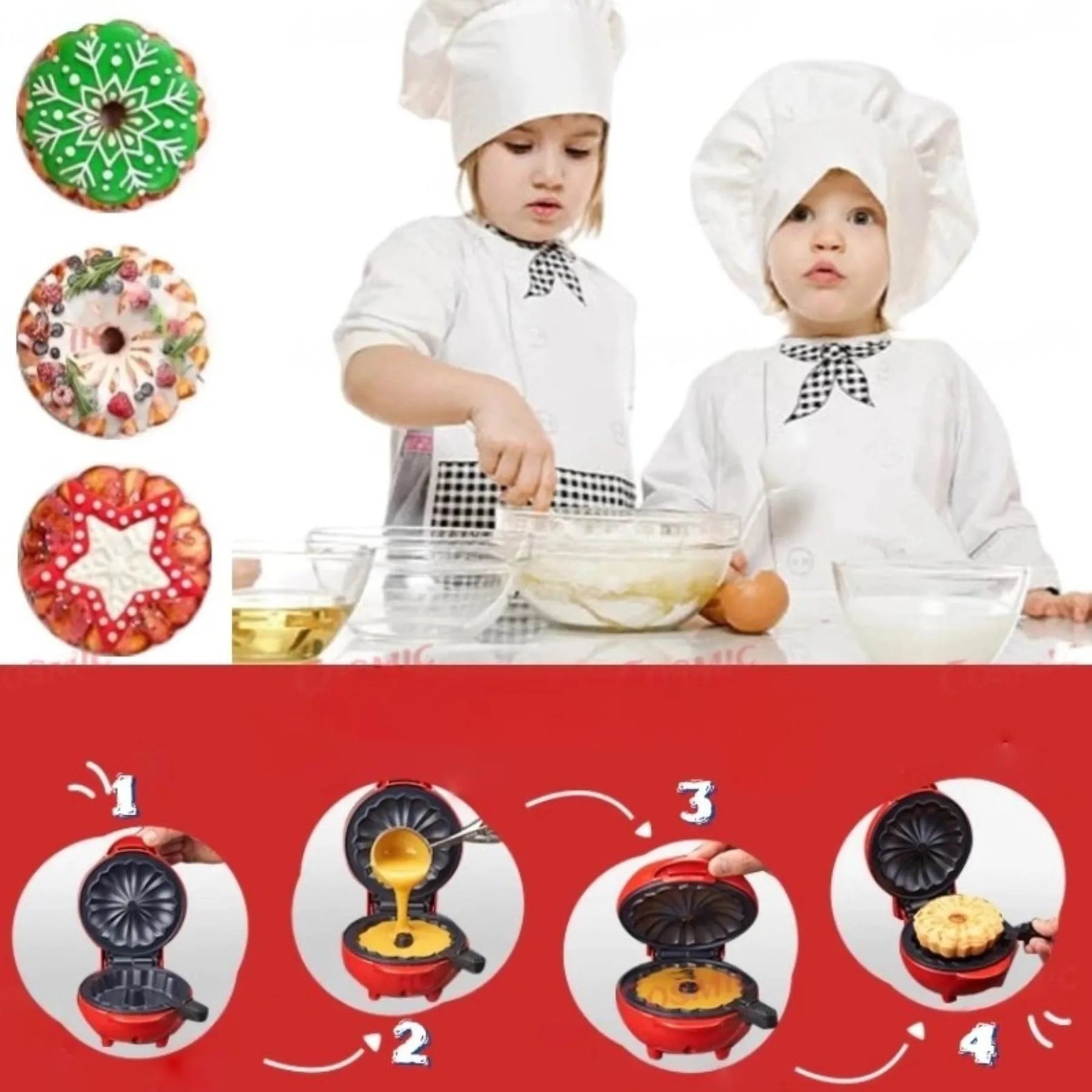 Máquina de Assar Mini Bolos - CakeFlash