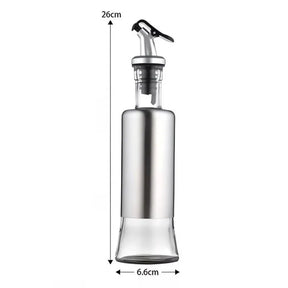 Galheteiro de Vidro com Aço Inox para Mesa