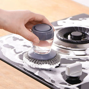 Escova de Limpeza com Dispenser de Detergente - Kit com 2 Unidades