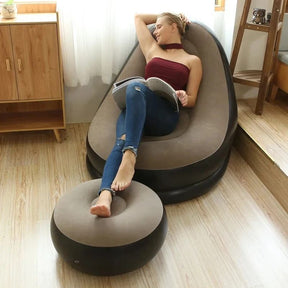 Poltrona e Puff Inflável Portátil - Conjunto