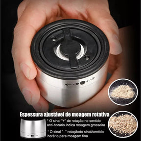 Moedor e Triturador de Pimenta e Sal