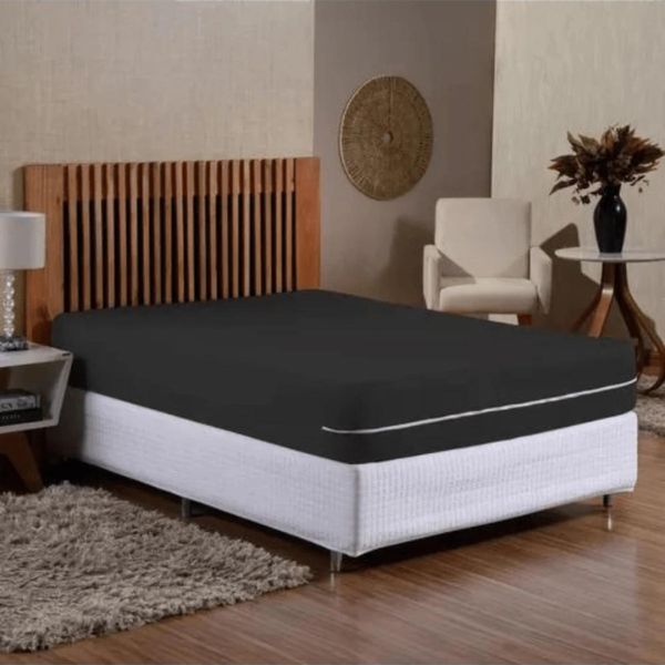 Capa Protetor de Colchão Casal em Malha Gel com Zíper