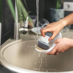 Escova de Limpeza com Dispenser de Detergente - Kit com 2 Unidades