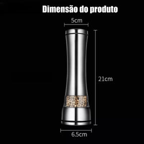 Moedor e Triturador de Pimenta e Sal