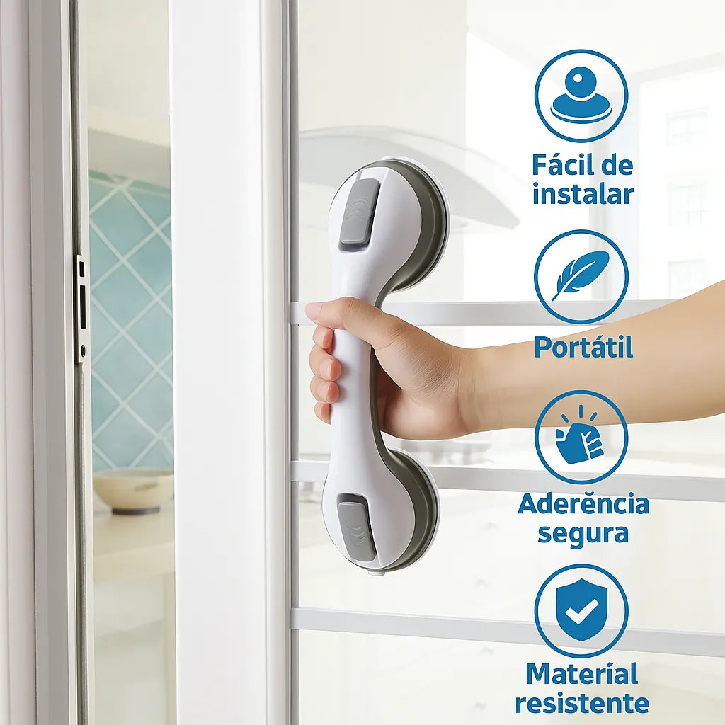 Barra de Apoio para Banheiro com Ventosa