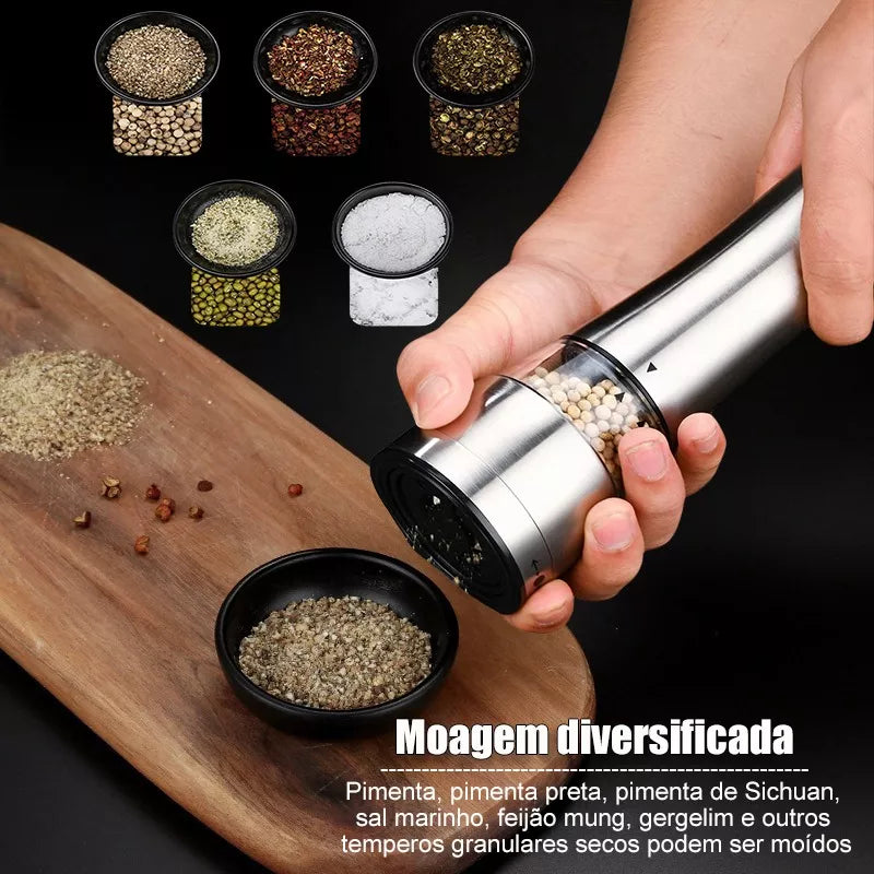 Moedor e Triturador de Pimenta e Sal
