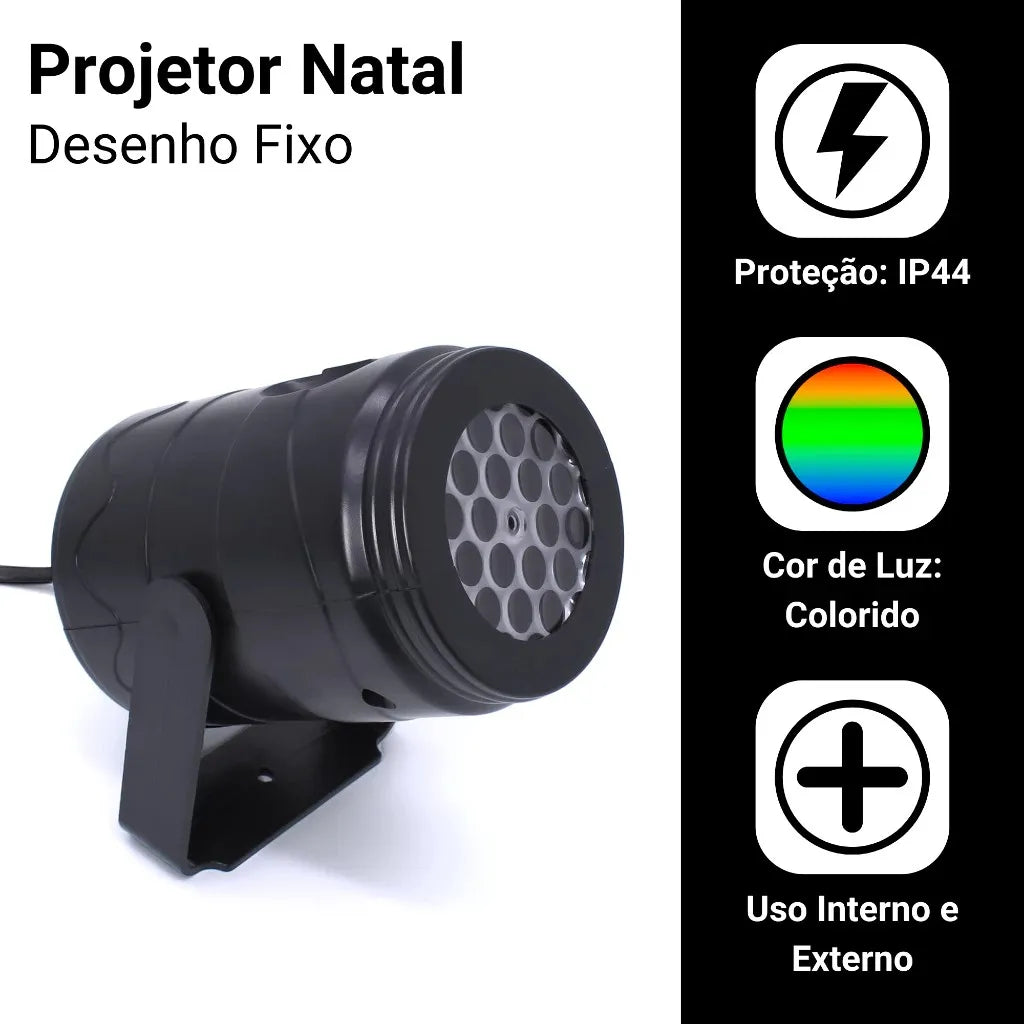 Projetor Natalino Led Desenhos - 16 Padrões