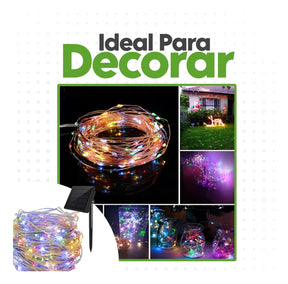 Fio de Fada em Corda com Energia Solar - Pisca Pisca