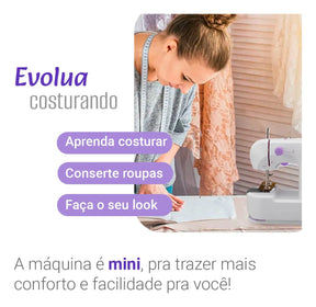 Maquina de Costura Portátil Domestica