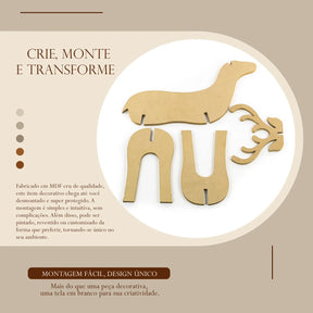 Rena e Treno de Decoração para Natal