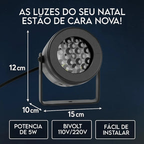 Projetor Natalino Led Desenhos - 16 Padrões