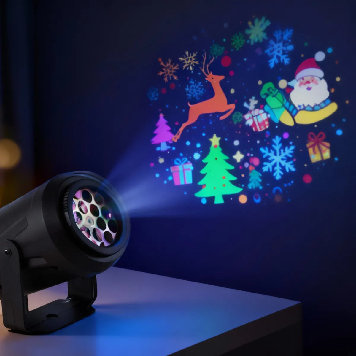 Projetor Natalino Led Desenhos - 16 Padrões