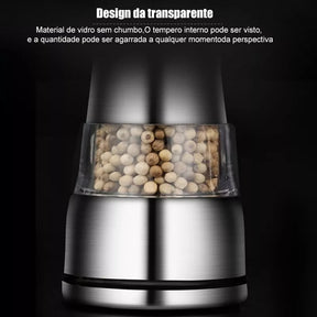 Moedor e Triturador de Pimenta e Sal