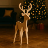 Rena e Treno de Decoração para Natal