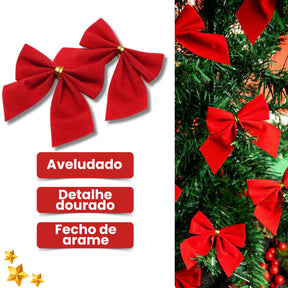 Laço Vermelho para Árvore de Natal