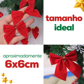 Laço Vermelho para Árvore de Natal