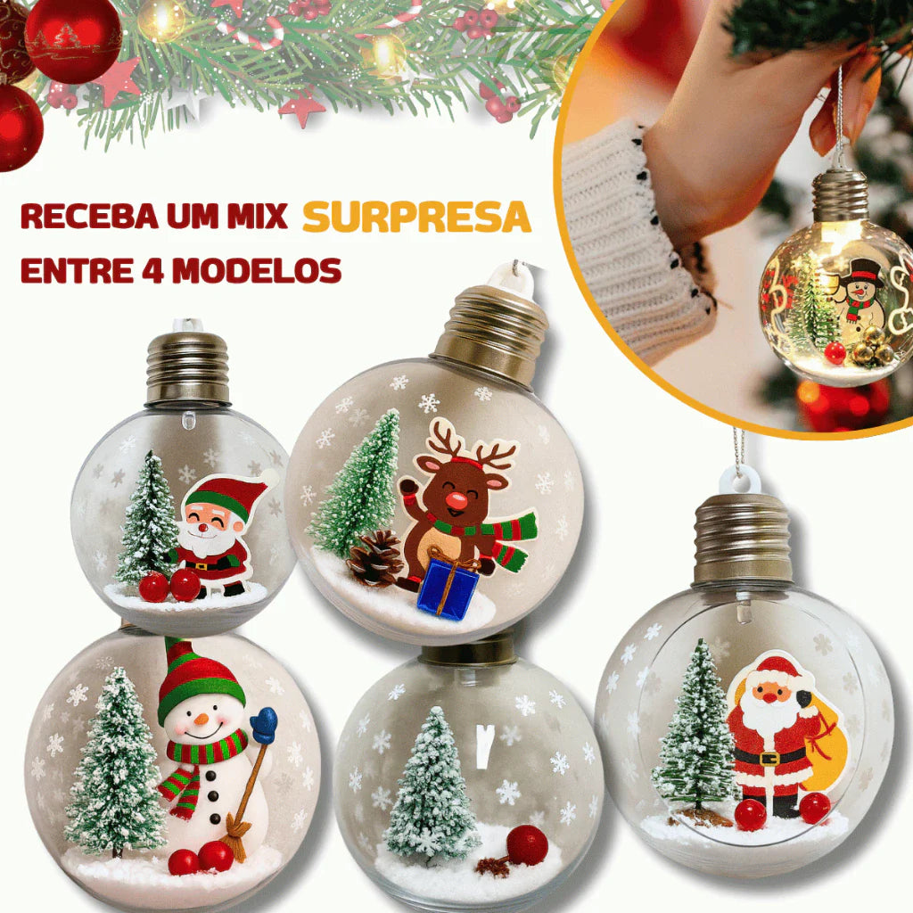 Bola de Natal em Led Decorativa de Natal