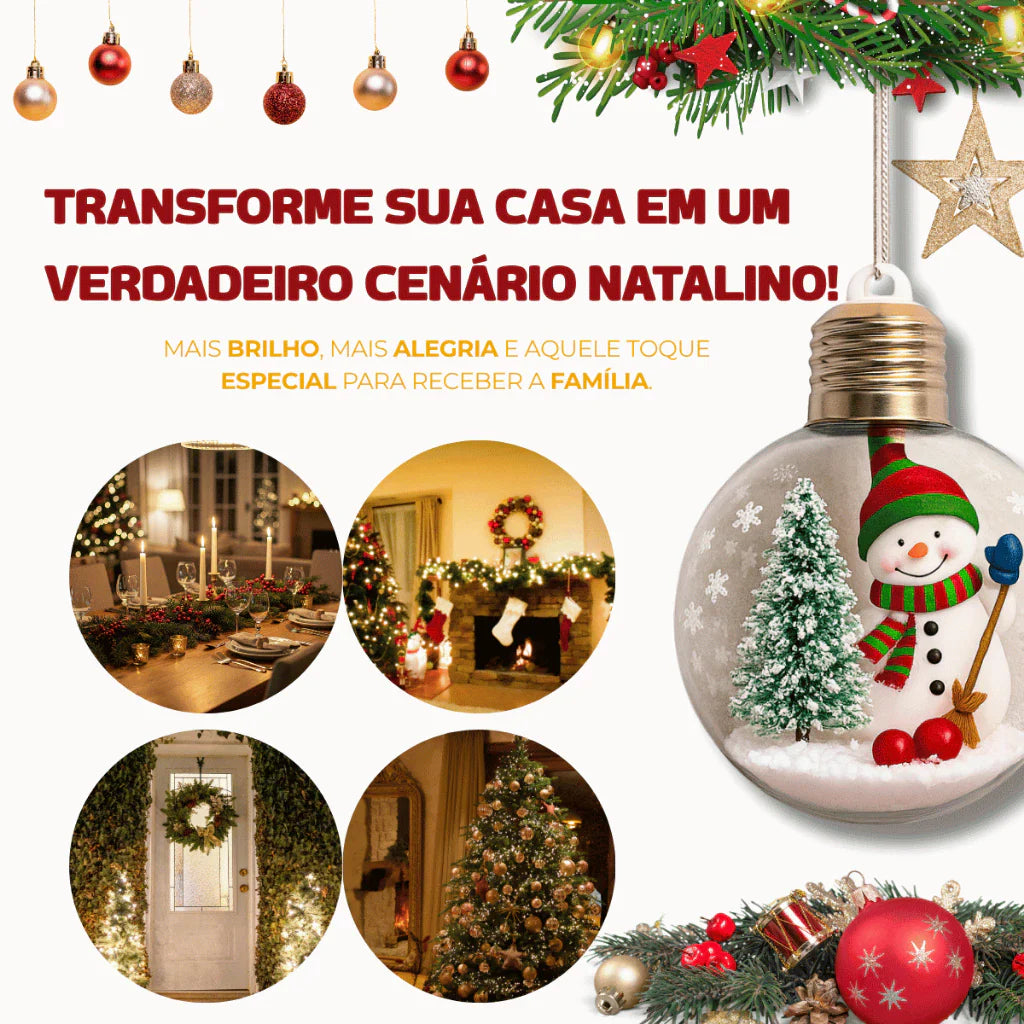 Bola de Natal em Led Decorativa de Natal