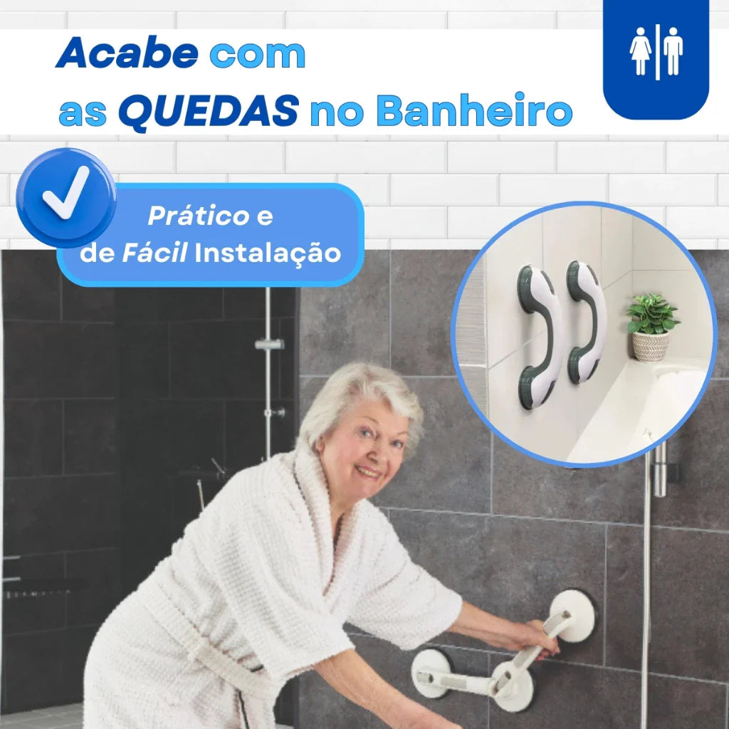 Barra de Apoio para Banheiro com Ventosa
