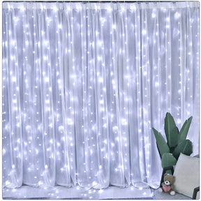 Luz de Cortina Led para Decoração para Natal - 8 Modos de Iluminação