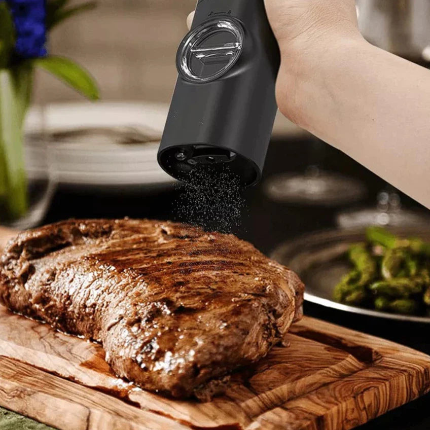 Moedor e Triturador de Temperos Elétrico para Sal e Pimenta