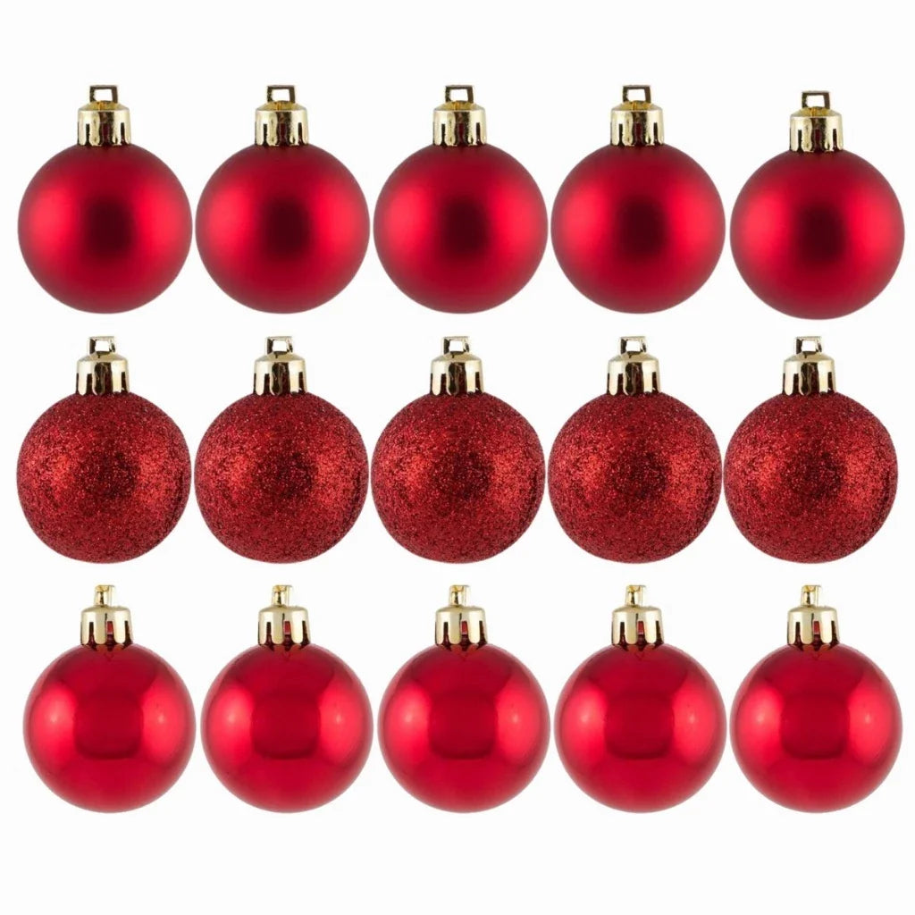 Bola de Natal para Árvore de Natal - Kit 12 Bolas