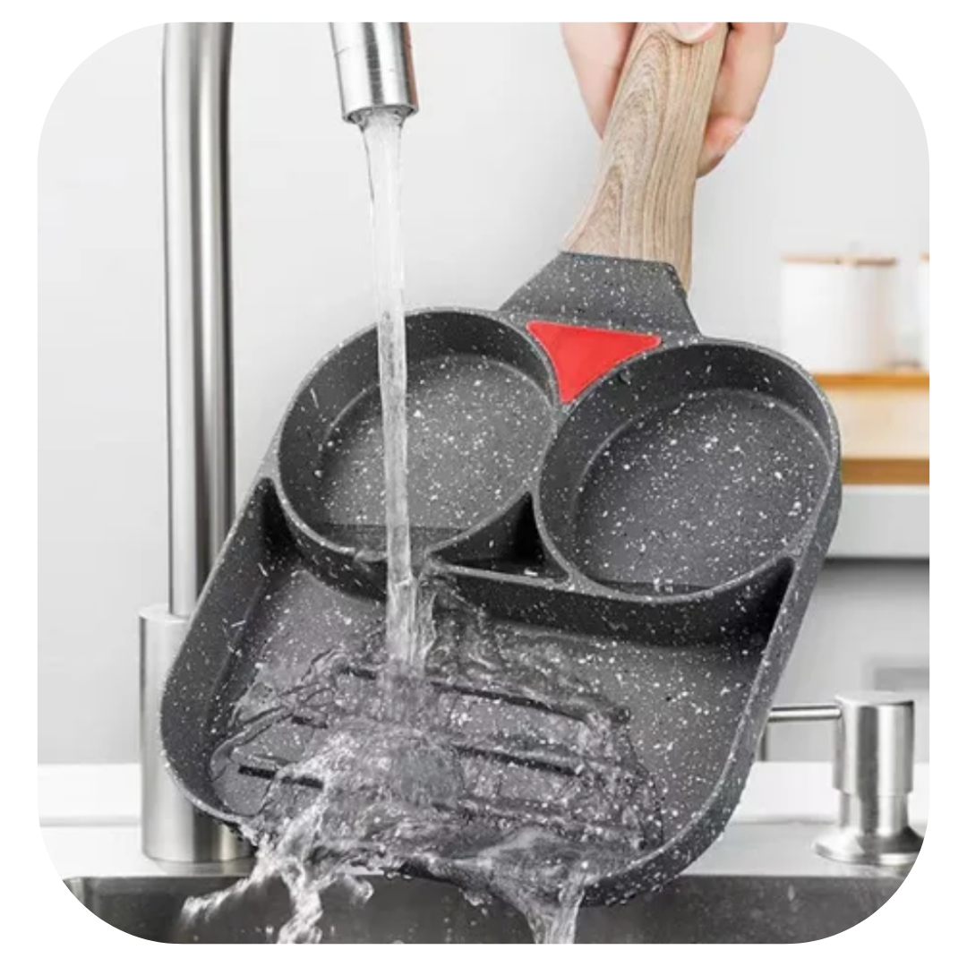 Frigideira Antiaderente de Cerâmica 3 em 1