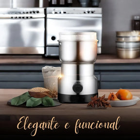 Moedor e Triturador Elétrico de Grãos e Temperos