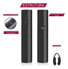 Abridor de Vinho Elétrico - Kit Completo