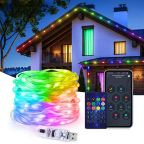 Pisca Pisca de Natal em Fita Led com Controle via Bluetooth