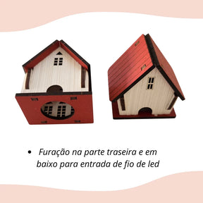 Vila de Natal Artesanal para Decoração Natalina